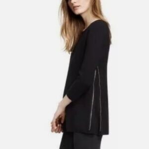 NWT Tory Burch Rylie Tunic in Black Womens Size Small